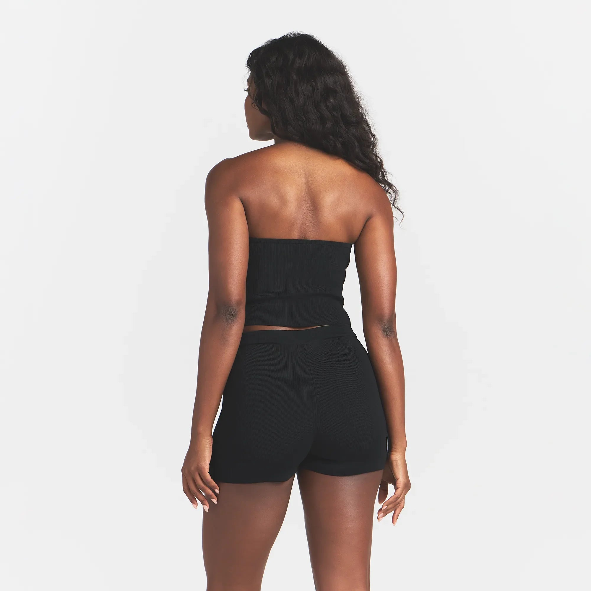 REFINED KNIT TUBE TOP | OBSIDIAN