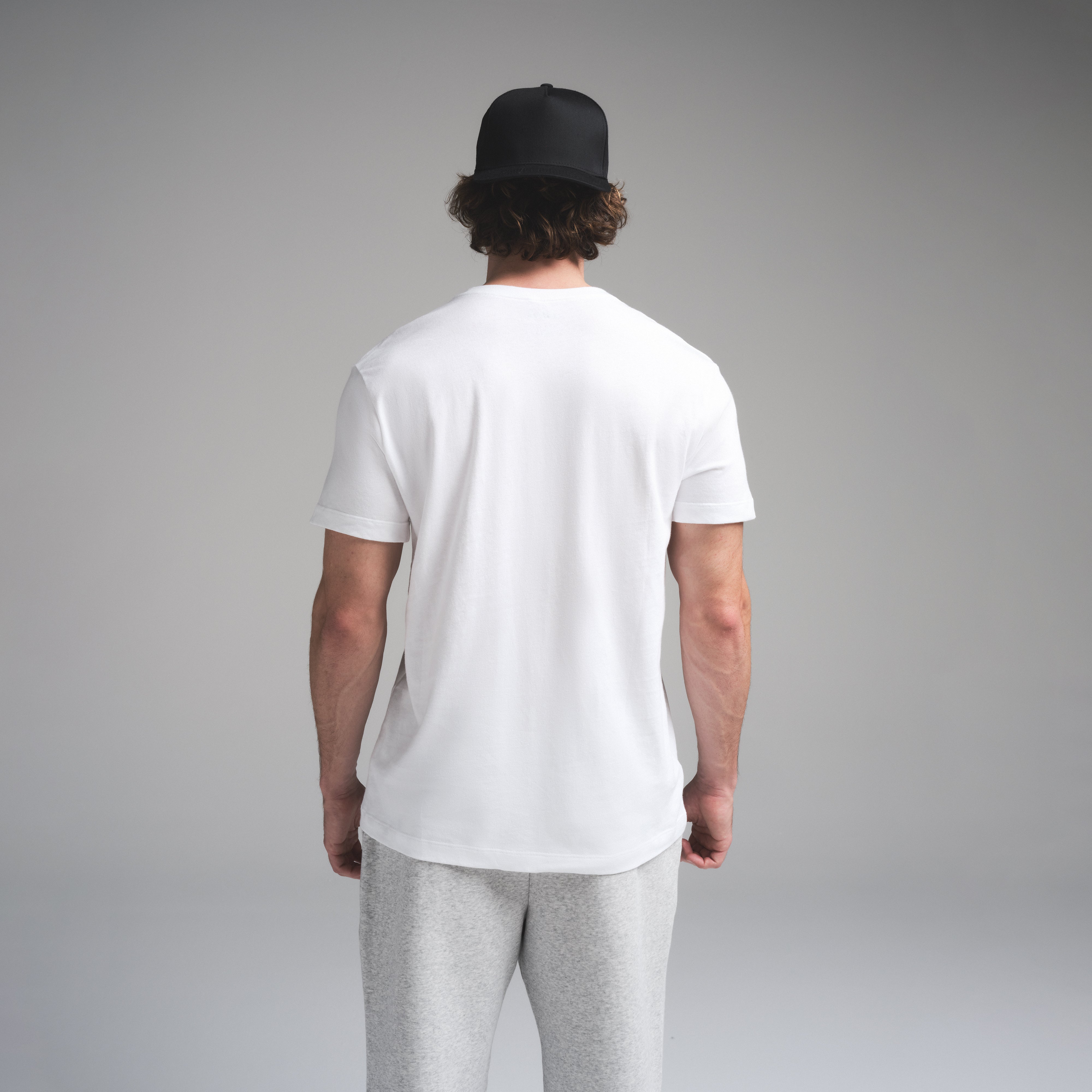 SKIMS COTTON MENS CLASSIC T-SHIRT | CHALK