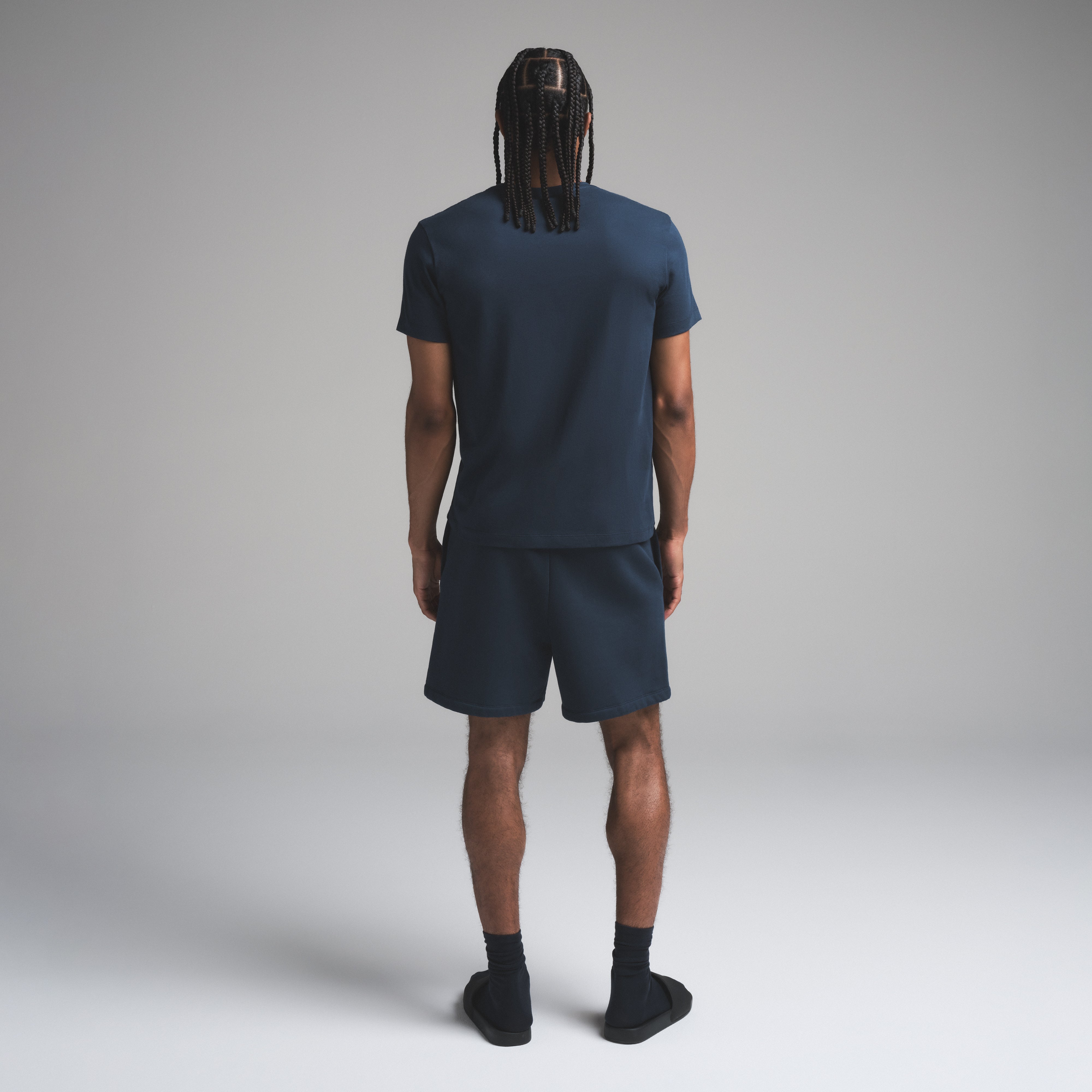 SKIMS COTTON MENS CLASSIC T-SHIRT | NAVY
