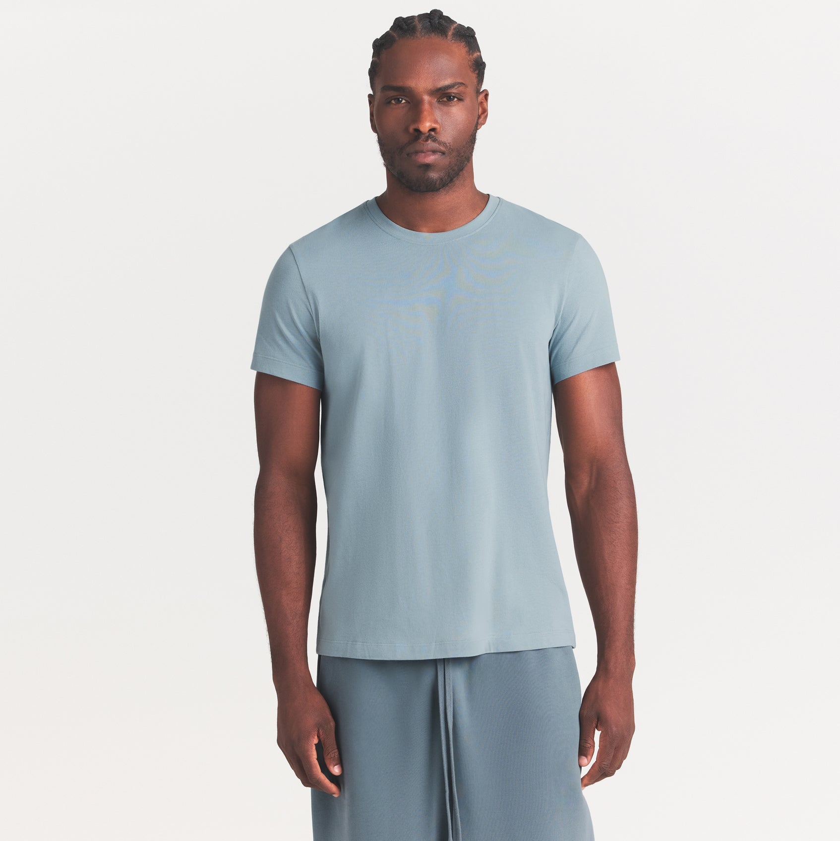 SKIMS COTTON MENS CLASSIC T-SHIRT | SKY
