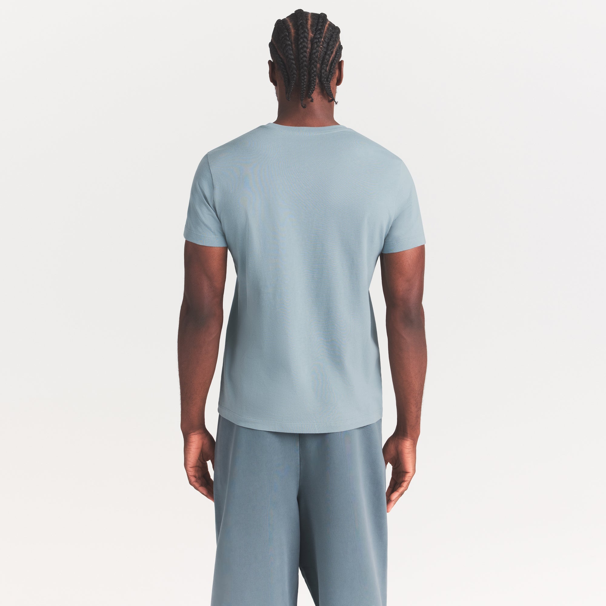 SKIMS COTTON MENS CLASSIC T-SHIRT | SKY
