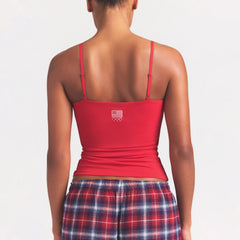 SKIMS FOR TEAM USA COTTON JERSEY OLYMPIC CAMI | RED