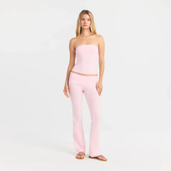 COTTON JERSEY TUBE TOP | CHERRY BLOSSOM