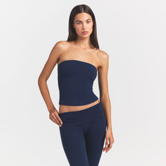 COTTON JERSEY TUBE TOP | NAVY