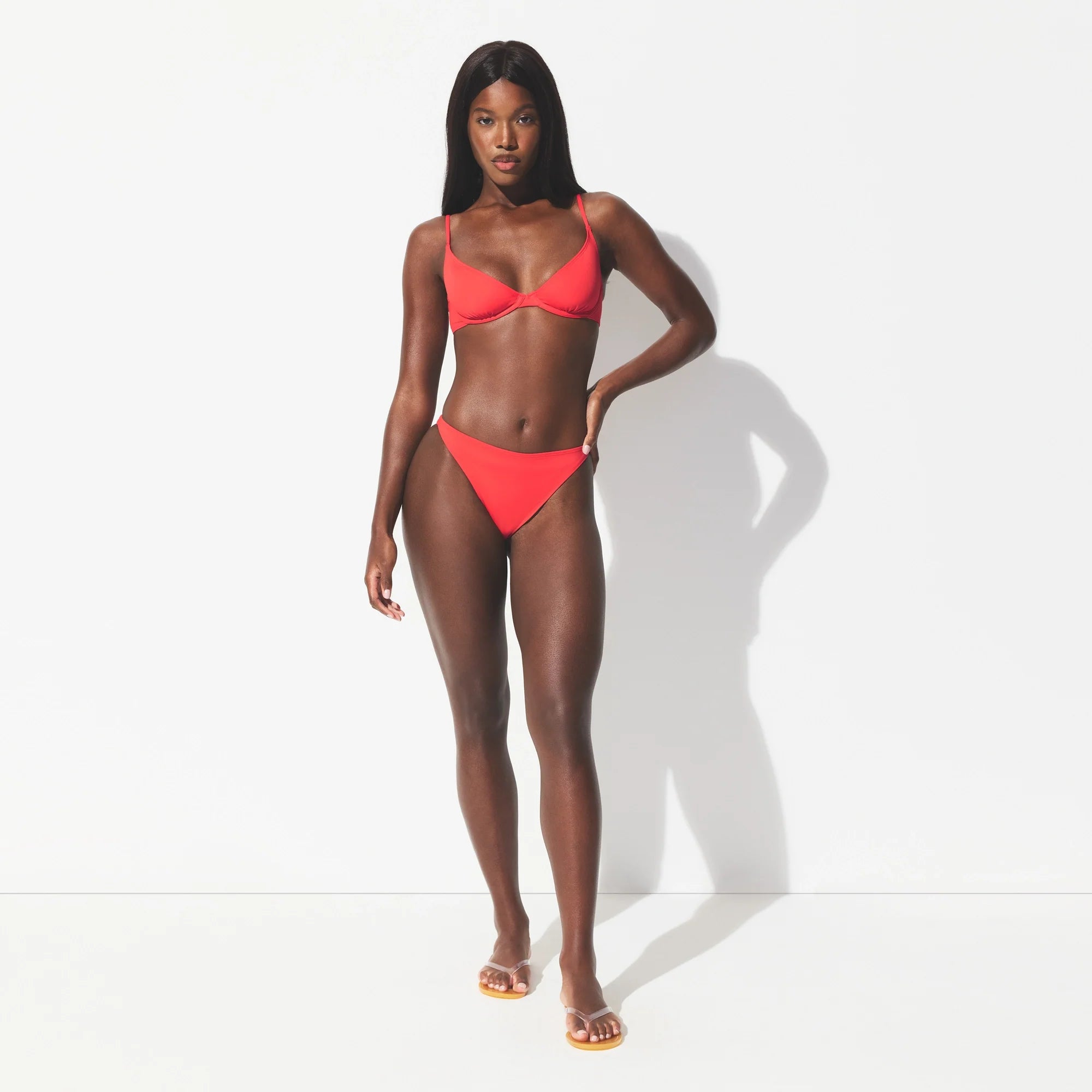 ICONIC SWIM UNDERWIRE BIKINI TOP | CARMINE