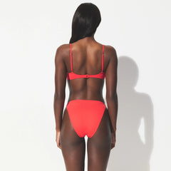 ICONIC SWIM UNDERWIRE BIKINI TOP | CARMINE