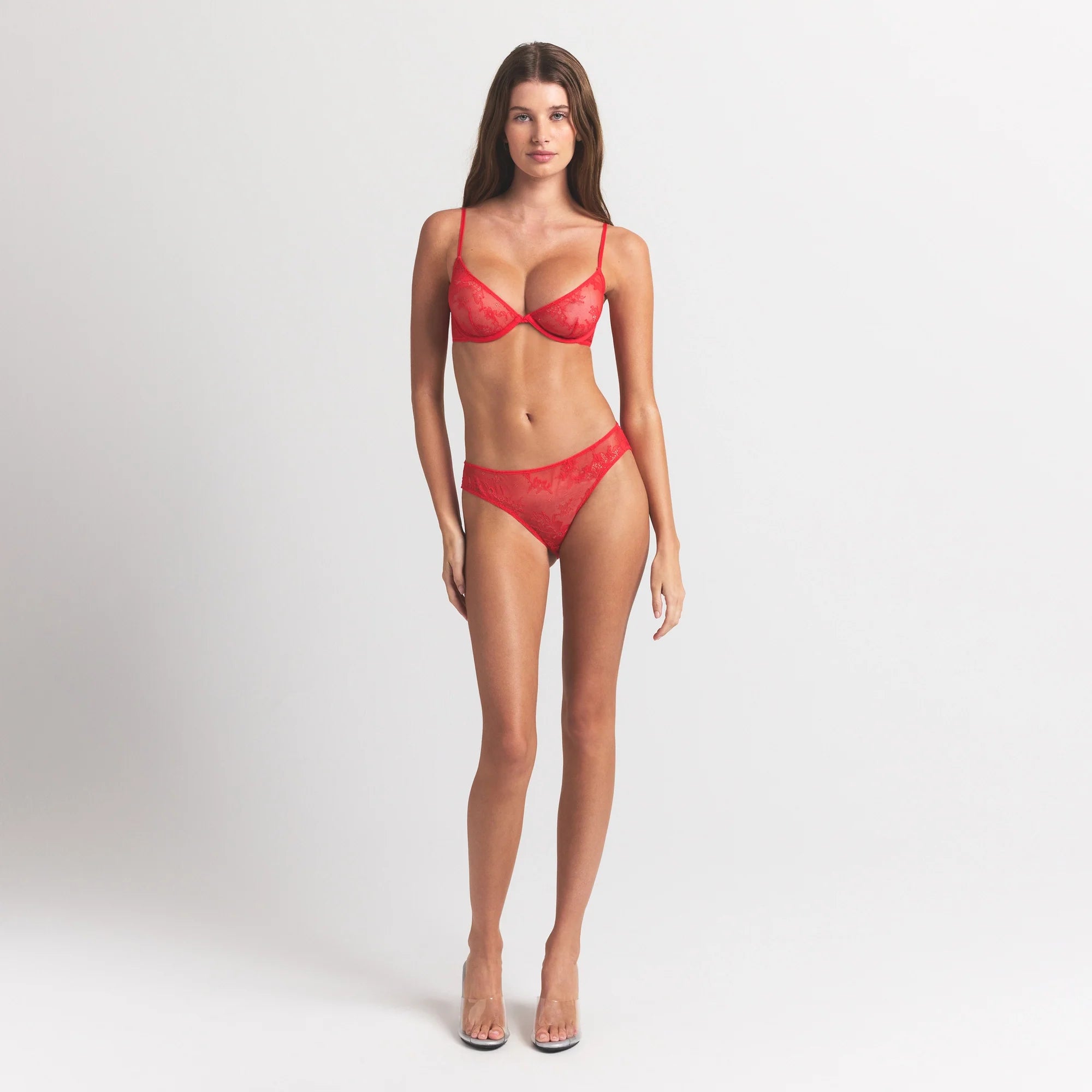 ULTRA FINE LACE PEEK-A-BOO BIKINI | RUBY