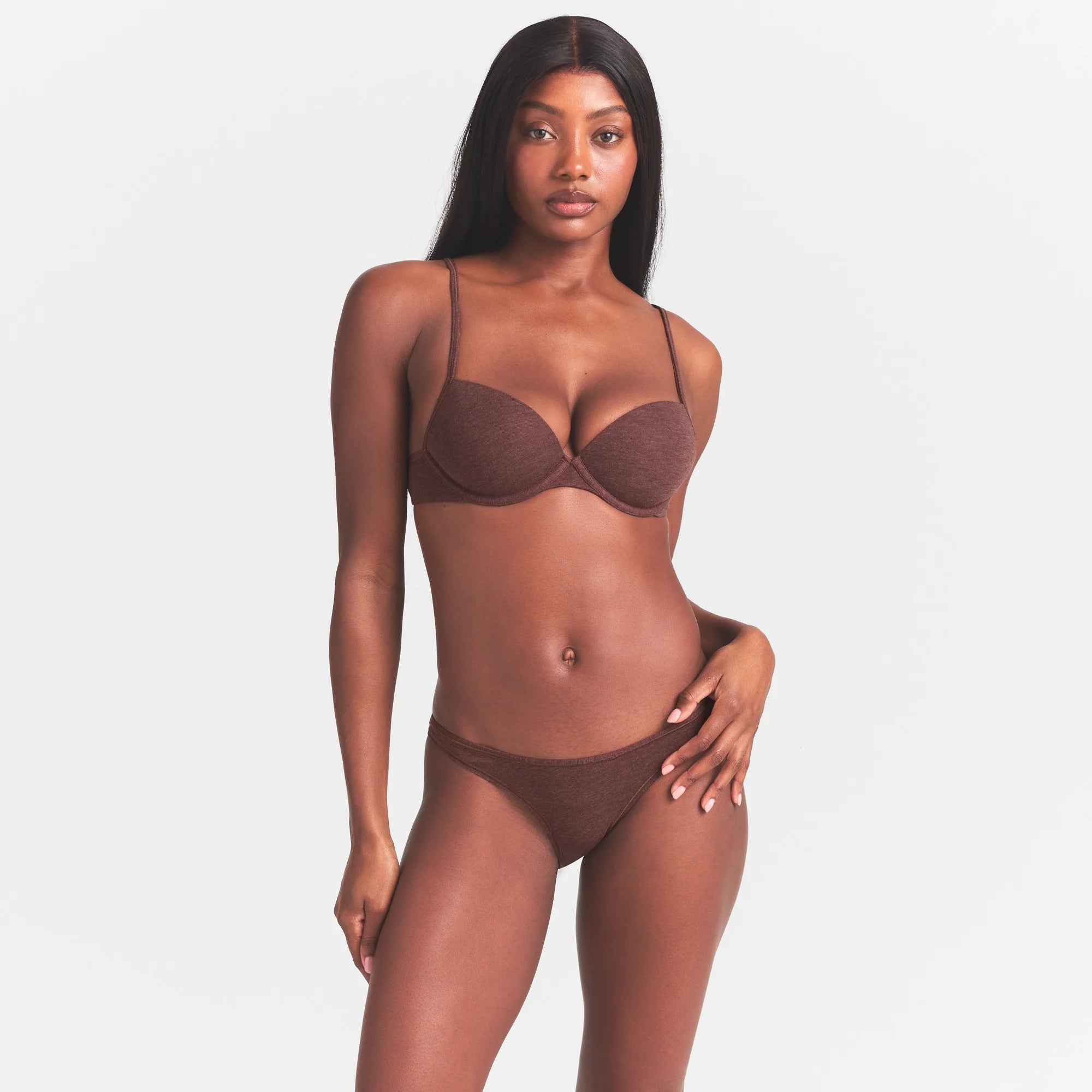 EVERYDAY COTTON BIKINI | COCOA HEATHER