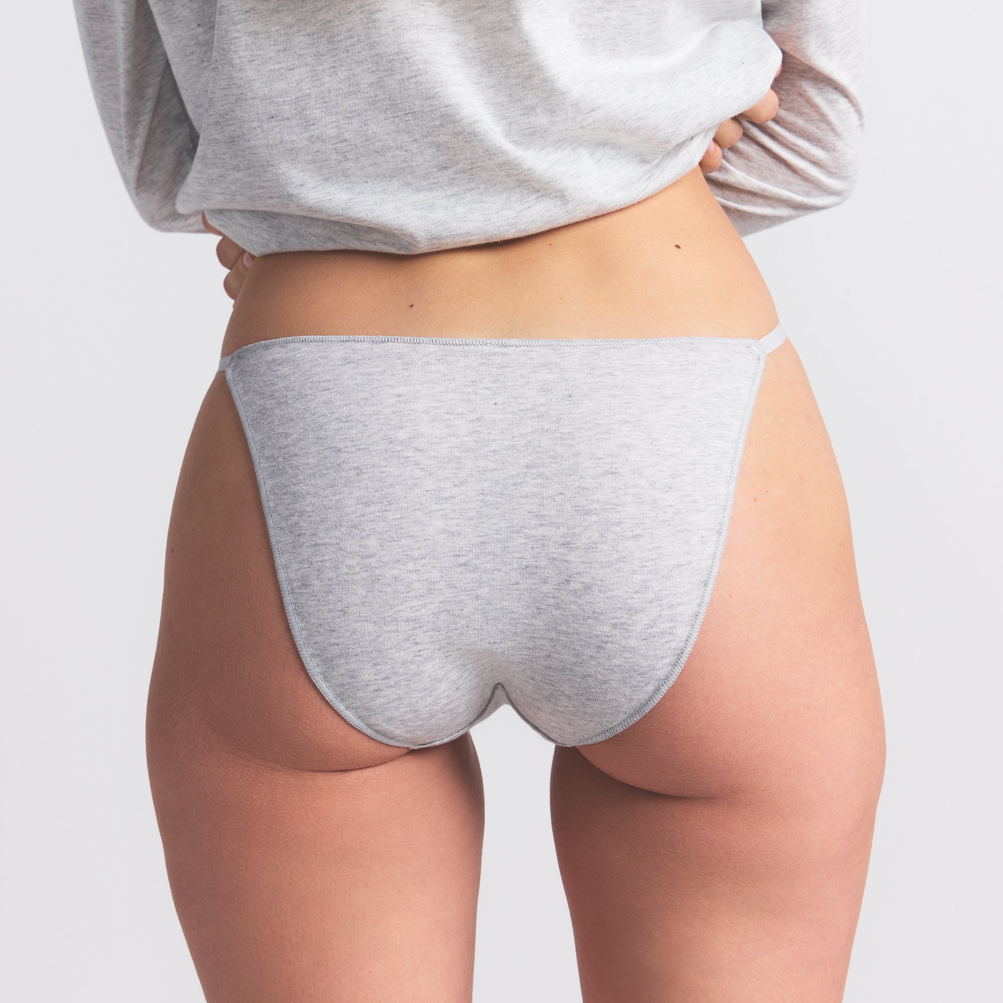 LIGHTWEIGHT COTTON BIKINI 10-PACK | HEATHER SOOT MULTI