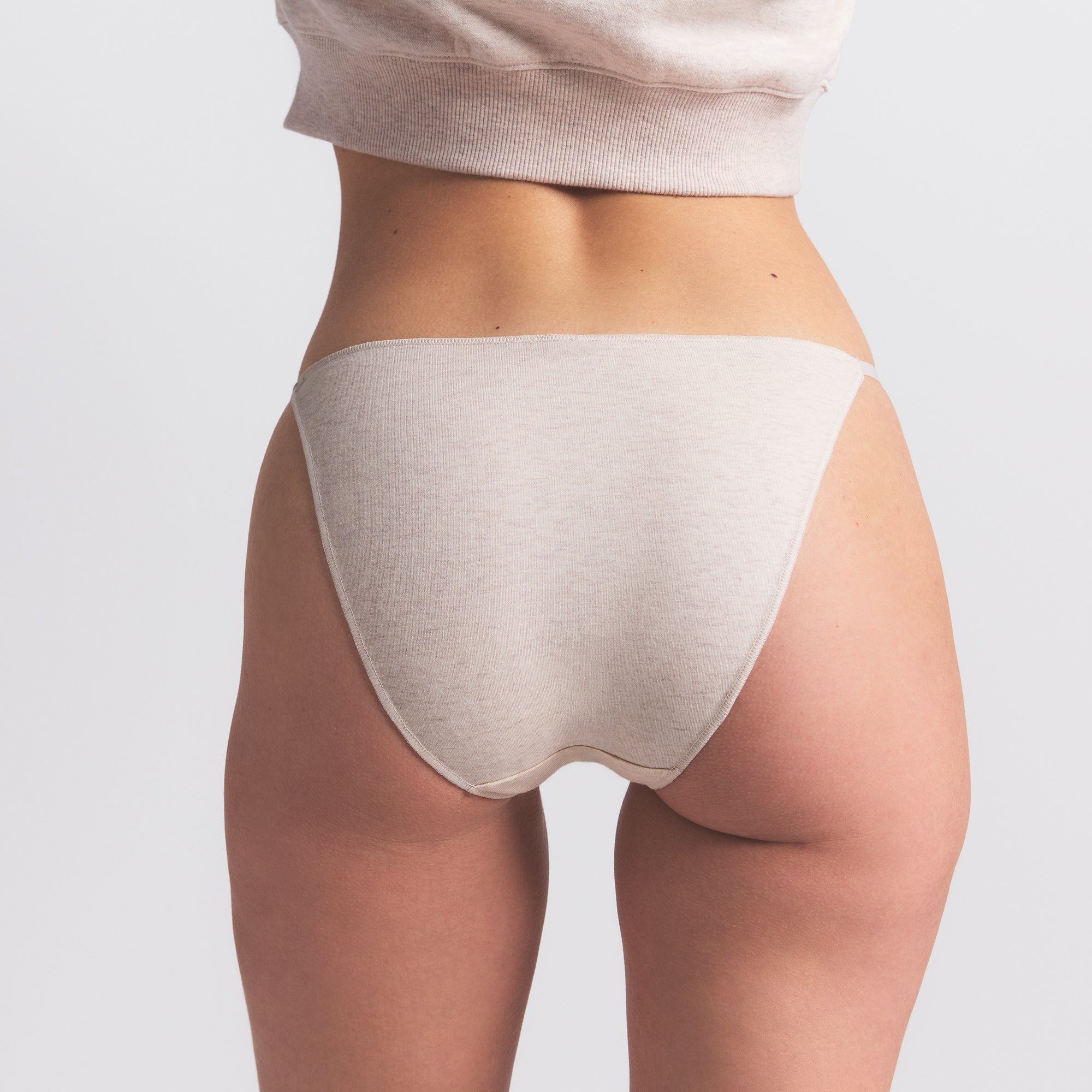 LIGHTWEIGHT COTTON BIKINI 10-PACK | HEATHER SOOT MULTI
