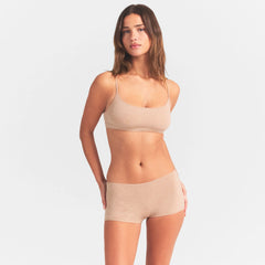 EVERYDAY COTTON BOY SHORT | CLAY HEATHER