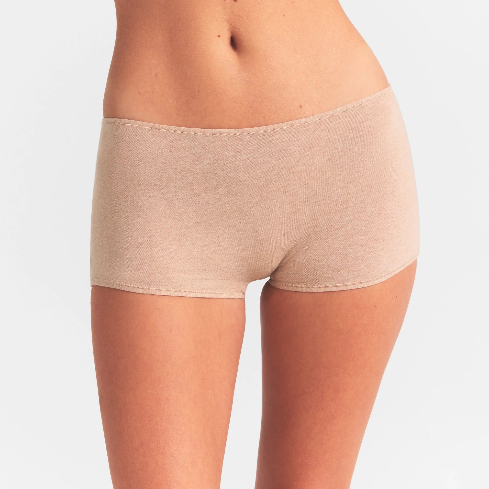EVERYDAY COTTON BOY SHORT | CLAY HEATHER