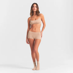 EVERYDAY COTTON BOY SHORT | CLAY HEATHER