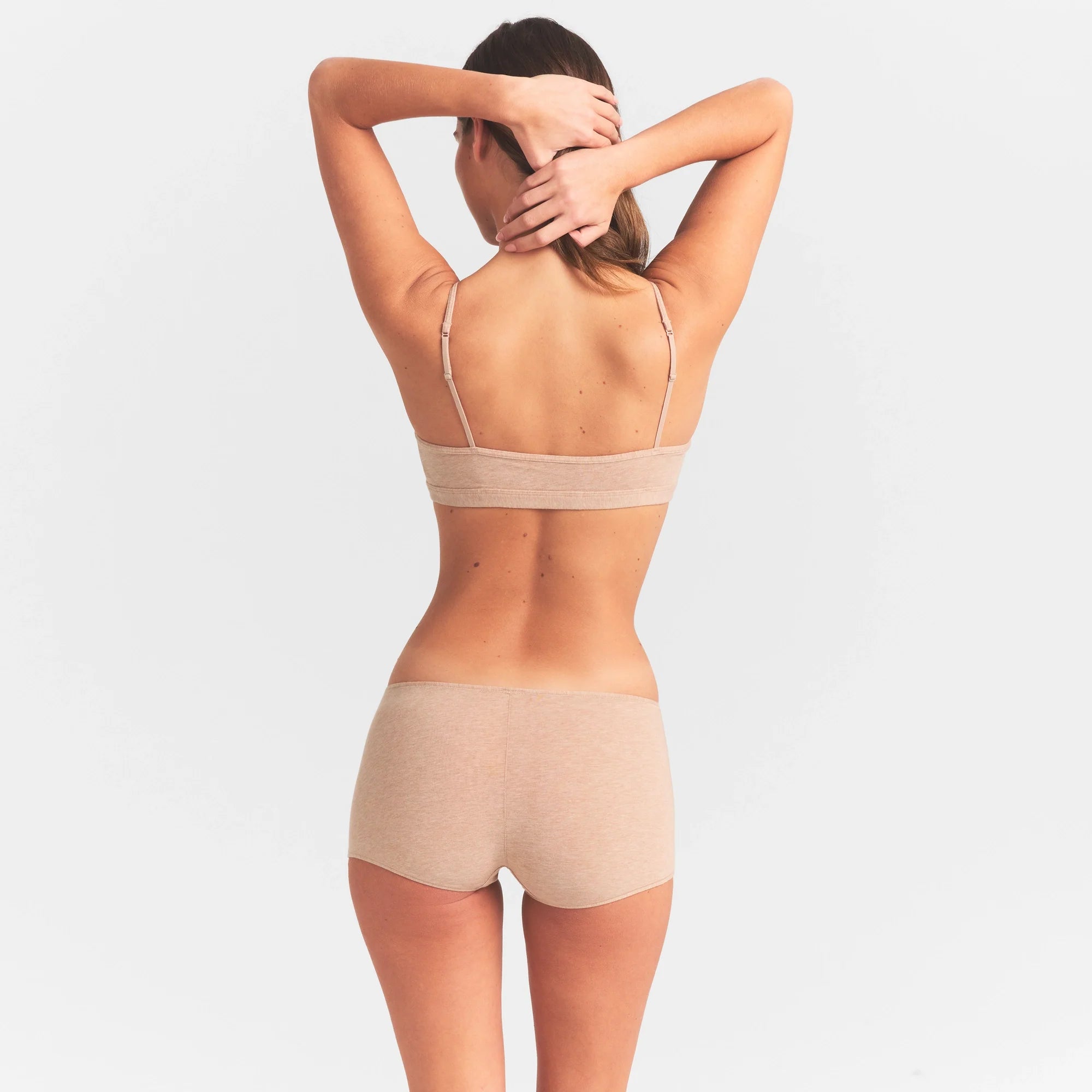 EVERYDAY COTTON BOY SHORT | CLAY HEATHER