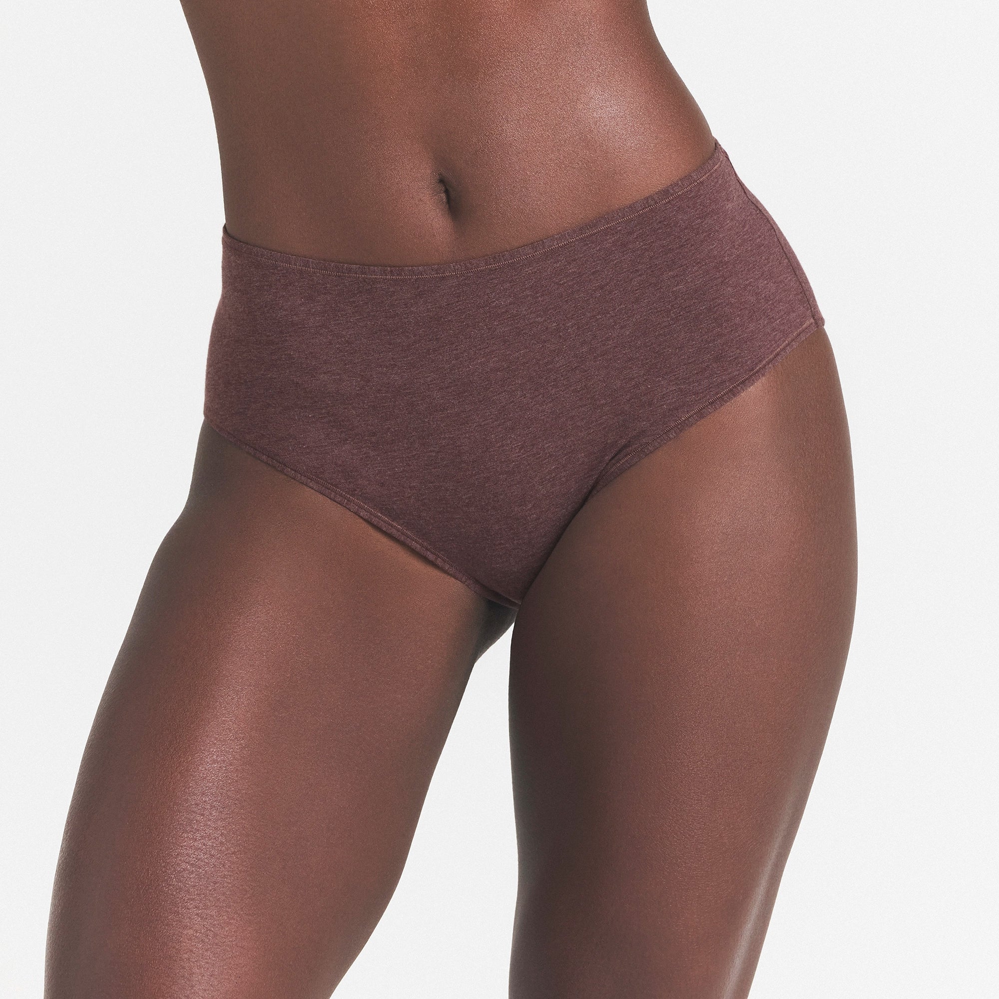 EVERYDAY COTTON BRIEF | COCOA HEATHER