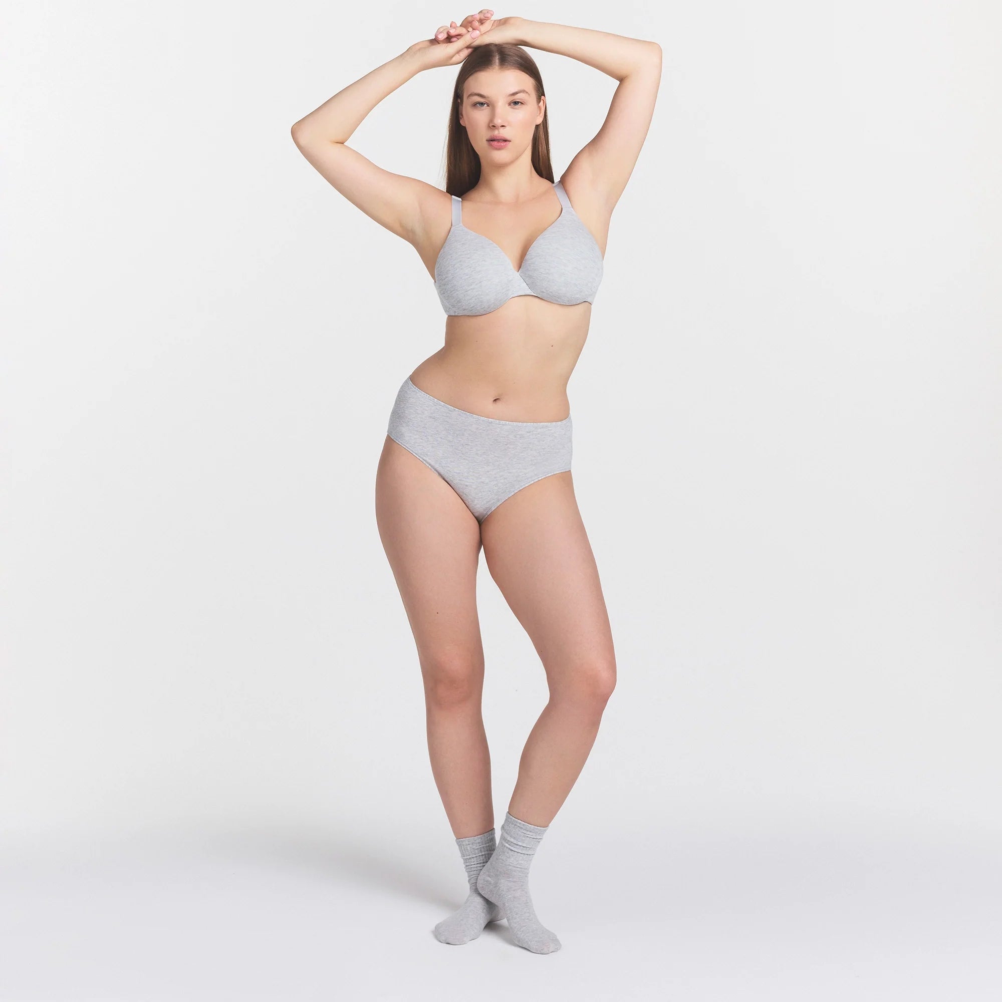 EVERYDAY COTTON BRIEF | LIGHT HEATHER GREY