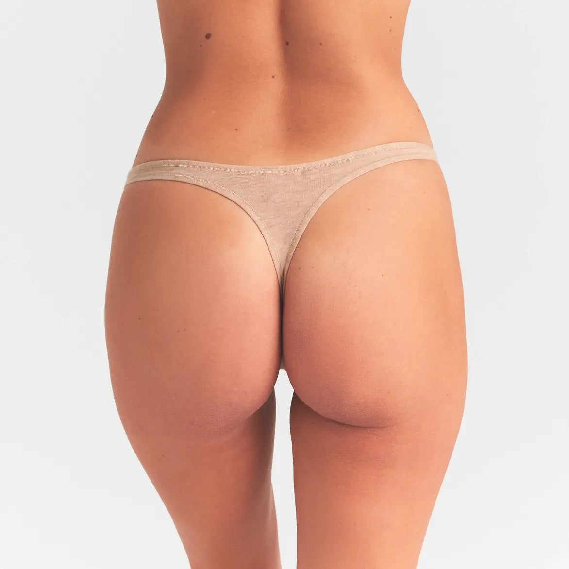 EVERYDAY COTTON THONG | CLAY HEATHER