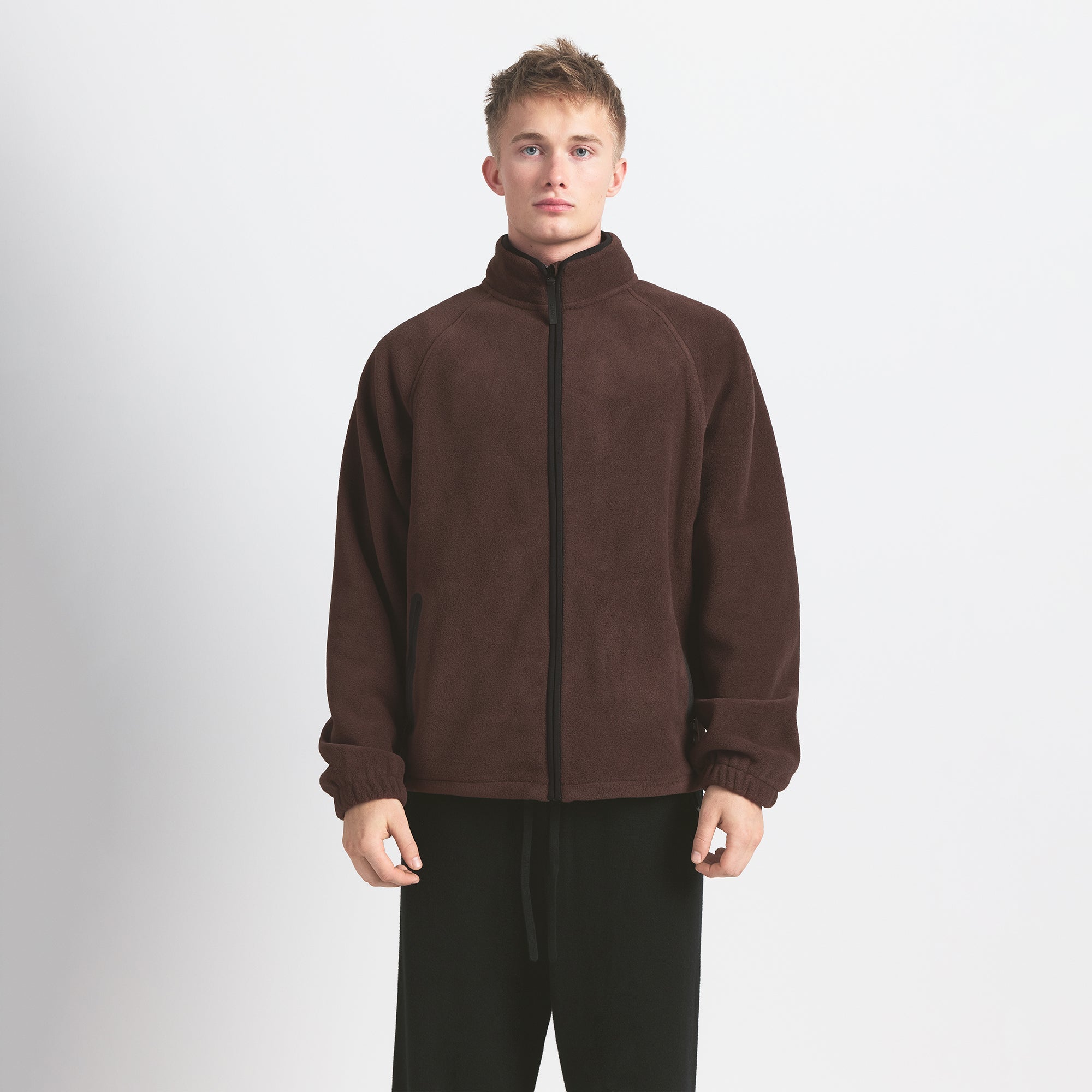 ARCTIC FLEECE MENS ZIP UP JACKET | ESPRESSO