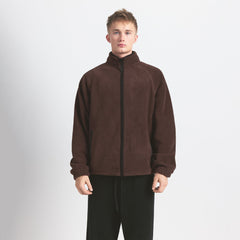 ARCTIC FLEECE MENS ZIP UP JACKET | ESPRESSO