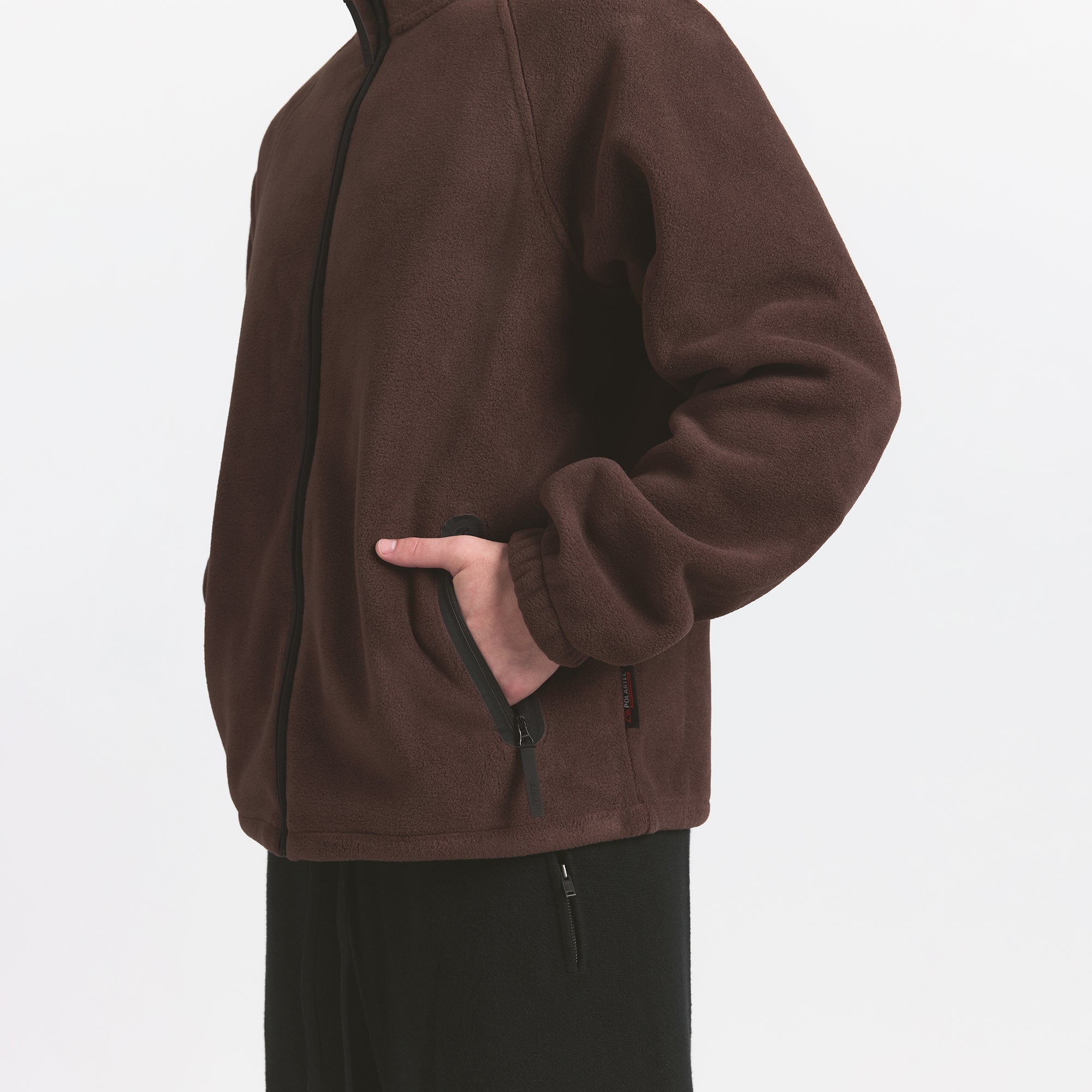ARCTIC FLEECE MENS ZIP UP JACKET | ESPRESSO