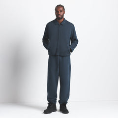 HEAVYWEIGHT FLEECE MENS SHERPA-LINED ZIP UP JACKET | NAVY