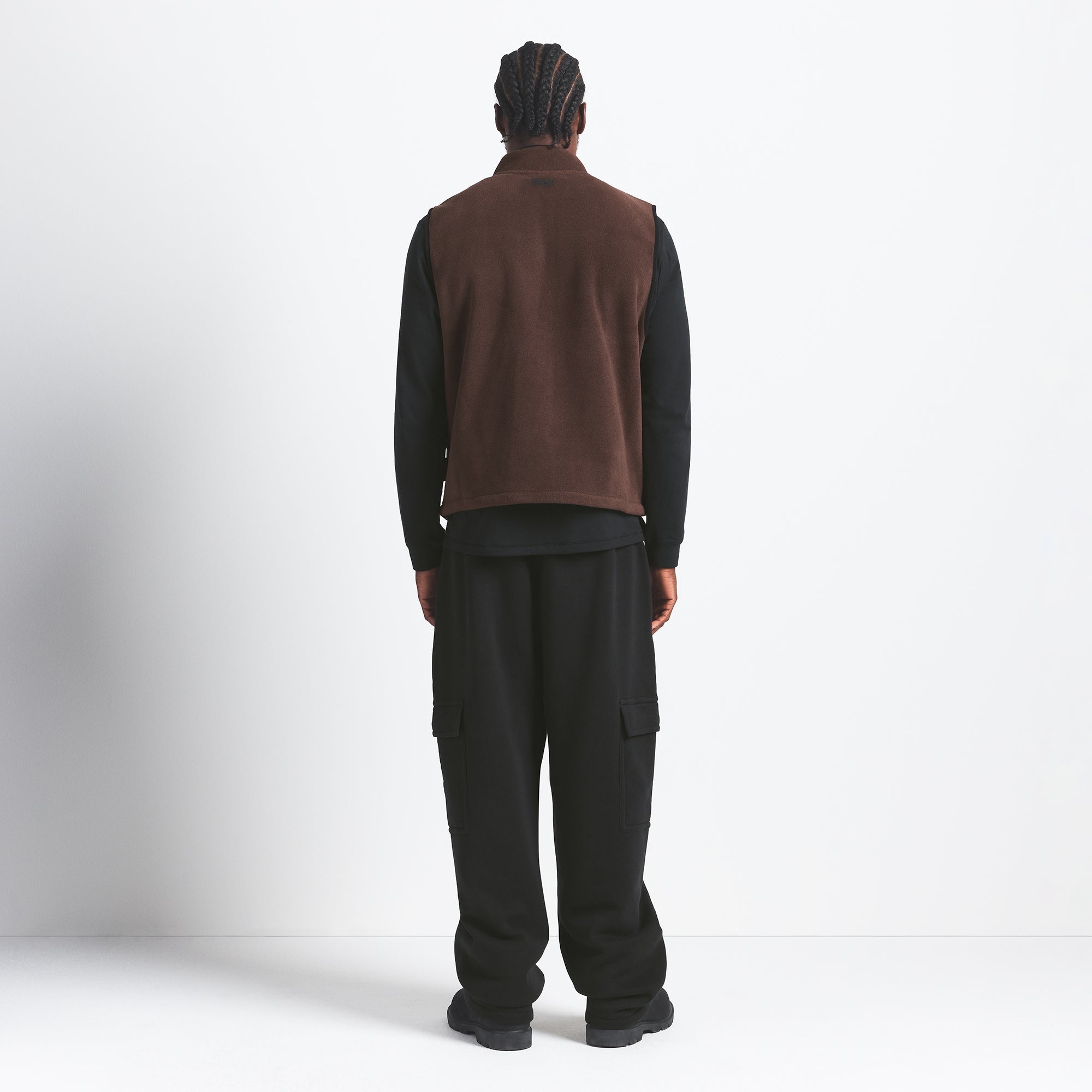 ARCTIC FLEECE MENS VEST | ESPRESSO